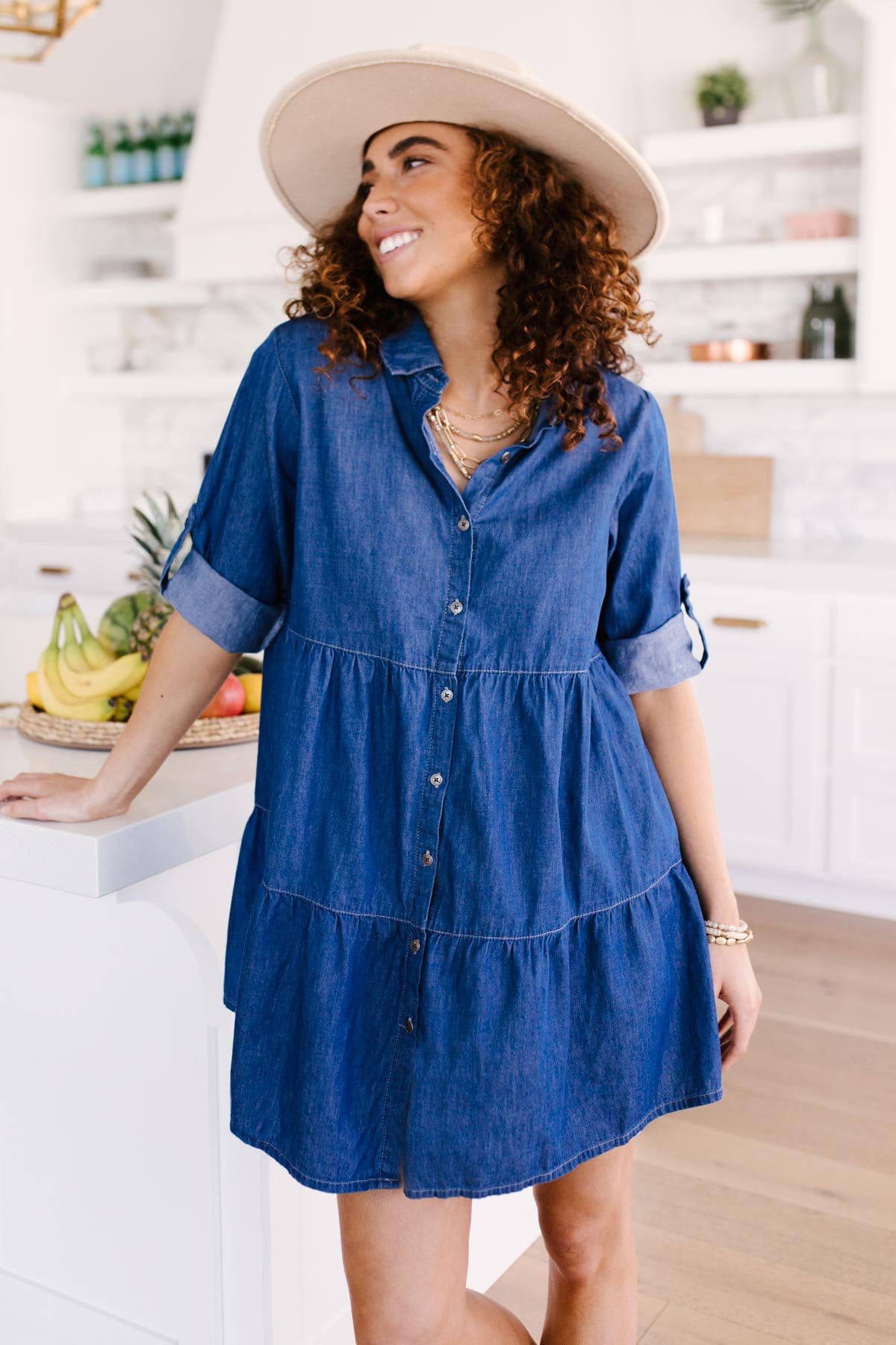 Blue Jean Baby Doll Button Down Dress – Cypress & Stone Co