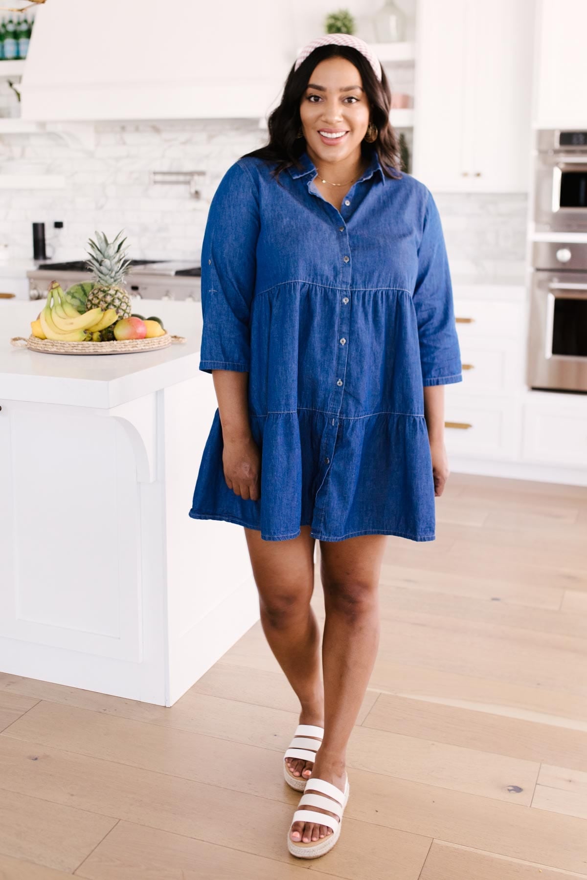 Blue Jean Baby Doll Button Down Dress Cypress & Stone Co. Blue Jean Baby Doll Button Down Dress Cypress & Stone Co.